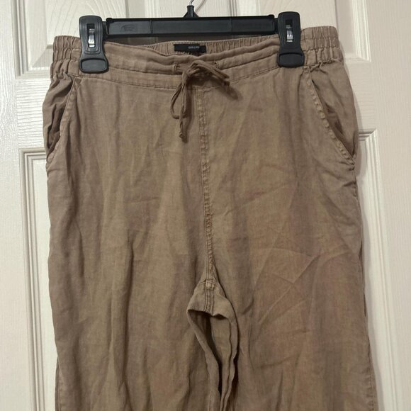 Nicole Miller 100% linen drawstring pants - Picture 1 of 3